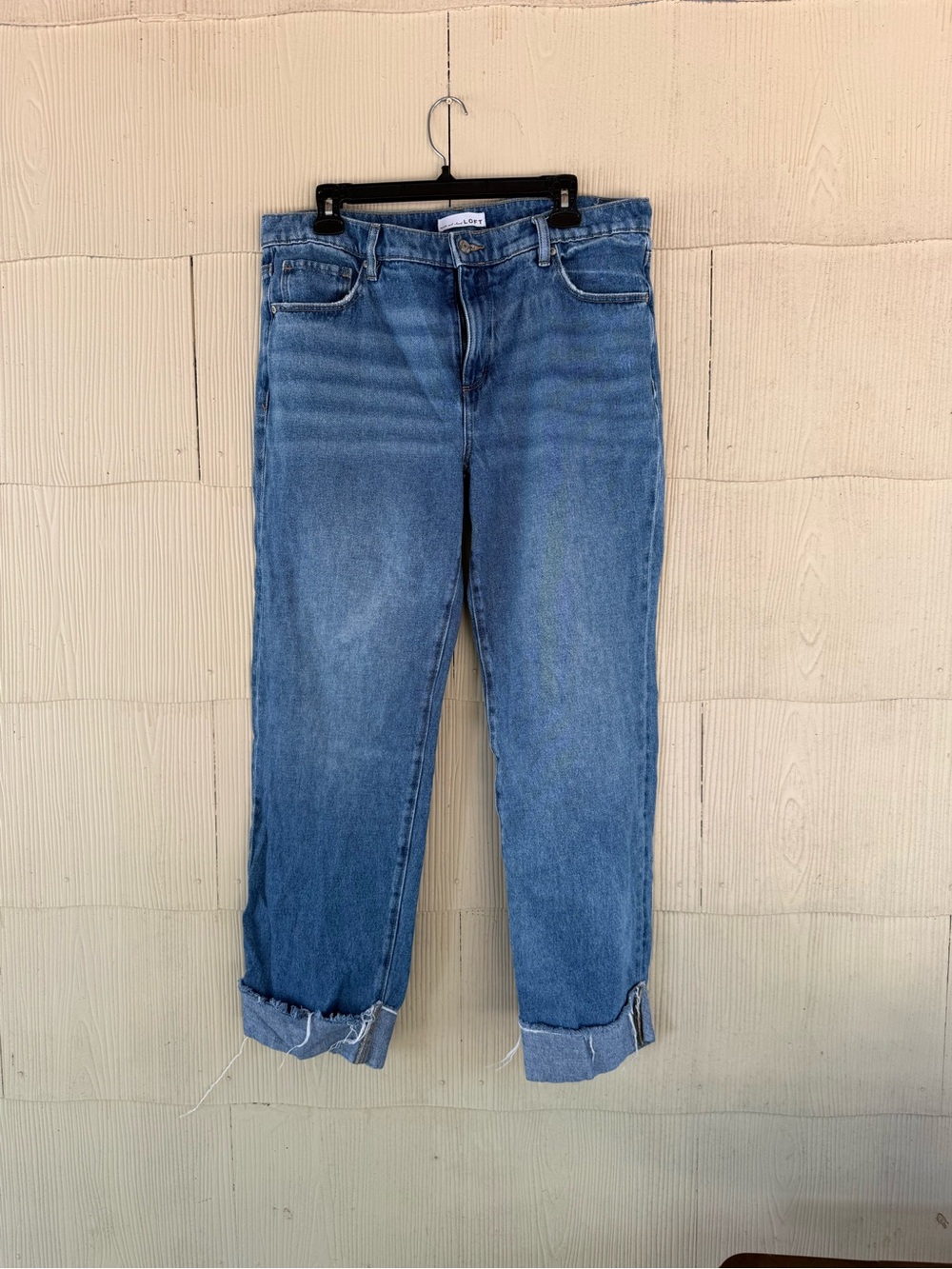 LOFT The Slouchy Boyfriend Jeans in Medium Blue Wash